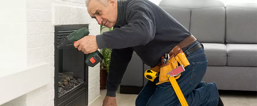New Indoor Fireplace Installation in North Tonawanda, New York