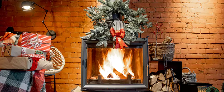 Travis Industries Linear Gas Fireplace Installation in North Tonawanda, New York