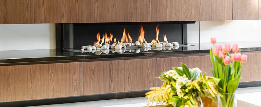 Double-height Fireplace Design Refurbishment in North Tonawanda, New York