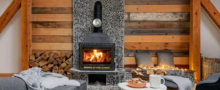 Thelin Hearth Products Direct Vent Gas Stove Fireplace Inspection in North Tonawanda, New York